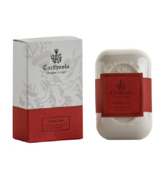 Carthusia Corallium Intense Face & Body Soap with Myrrh, Patchouli and Bergamot - 125 g