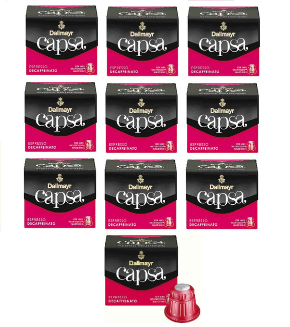 DALLMAYR Capsa Espresso Decaffeinato NESPRESSO Compatible Coffee CAPSULES  - 100 CAPSULES