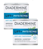 2xPack DIADERMINE Lift + Phyto-Retinol Anti-Age Day Cream - 100 ml