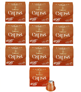 DALLMAYR Capsa Crema d'Oro Intensa NESPRESSO Compatible Coffee CAPSULES  - 100 CAPSULES