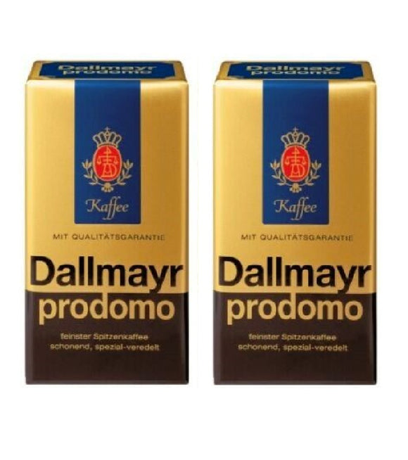 2xPacks Dallmayr Prodomo Ground Arabica Coffee - 1 kg