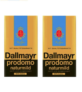 2xPacks Dallmayr Prodomo Naturally Mild Ground Arabica Coffee - 1 kg
