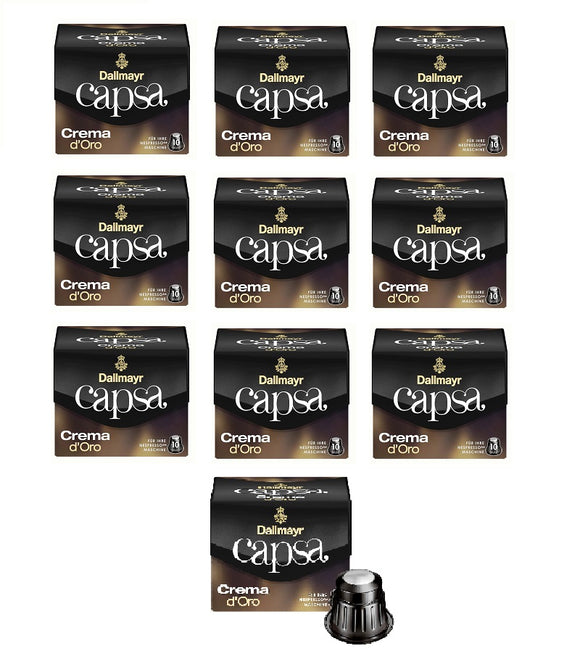 DALLMAYR Capsa Lungo Crema d´Oro NESPRESSO Compatible Coffee CAPSULES  - 100 CAPSULES