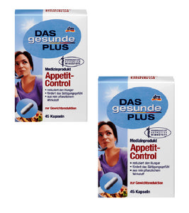 2x Pack Das Gesunde Plus Appetite control (90 Capsules) - Eurodeal.shop