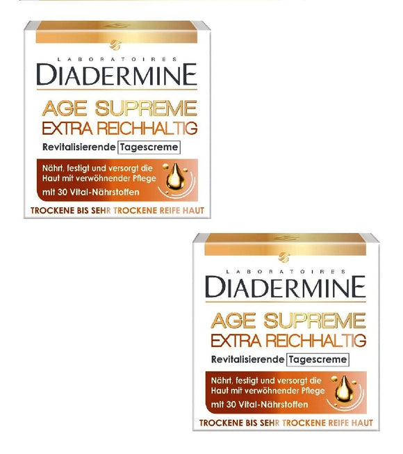 2x Packs Diadermine Age Supreme Extra Rich Regenerating Day Cream - Eurodeal.shop