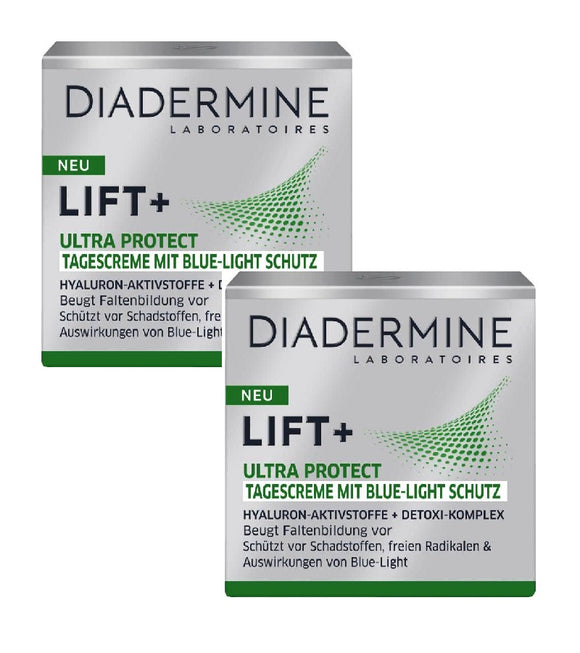 2xPack Diadermine Lift+ Ultra Protect Day Cream w/ Blue Light Protect - 100 ml
