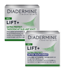 Diadermine Lift+ Ultra Protect Day Care + Detox Night Care Cream Set