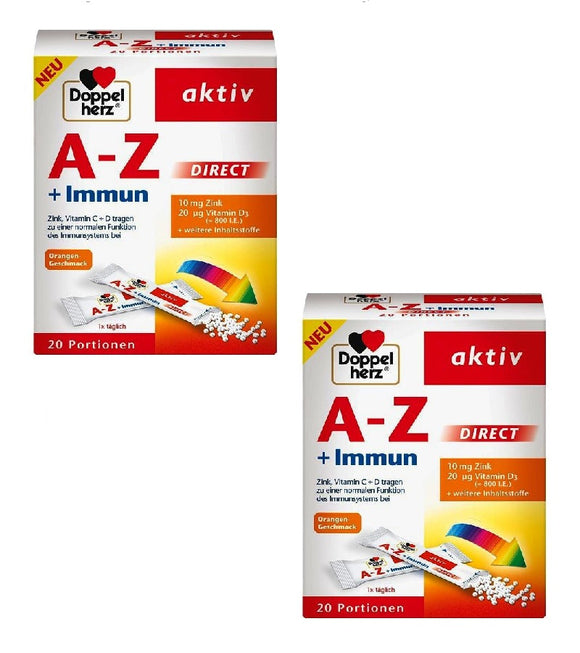 2xPack Doppelherz Active AZ Immun Direct - 40 Portions