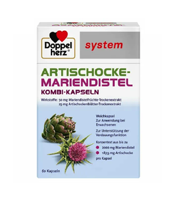 Doppelherz® Artichoke Milk Thistle Capsules - 60 Pcs