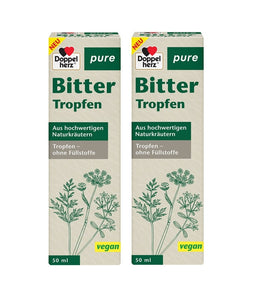 2xPack Doppelherz® Pure Bitter Drops - 100 ml