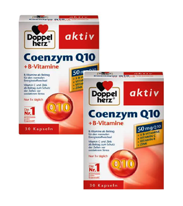 2xPack Doppelherz Coenzyme Q10+B Vitamins Capsules - 60 Pcs
