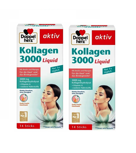 2xPack Doppelherz Collagen 3000 Liquid Sticks - 28 Pieces