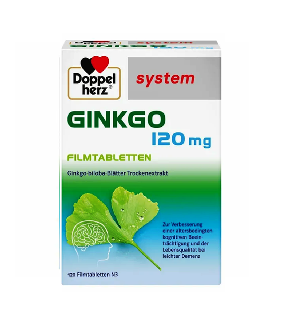 Doppelherz®Ginkgo System 120 mg Film-coated Tablets - 120 Pcs
