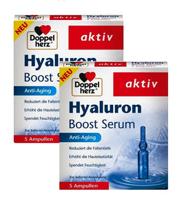 2xPack Doppelherz® Skin, hair, Nails Hyaluron Boost Serum - 20 ml