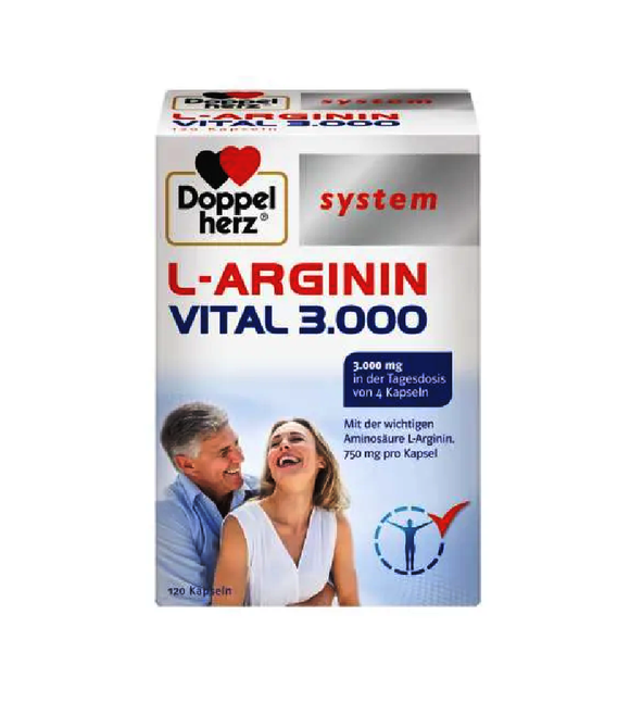 Doppelherz L-arginine Vital 3,000 System Capsules - 120 Pcs