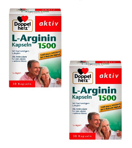 2xPack Doppelherz Active L-arginine 1500 Capsules - 60  Capsules