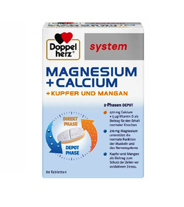 Doppelherz® Magnesium+Calcim+Copper+Manganese System - 60 Tabs