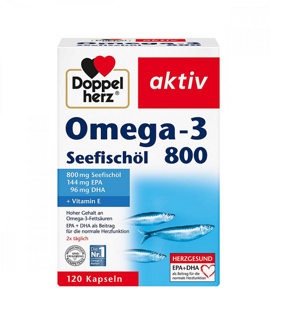Doppelherz® Active Omega-3 Sea Fish Oil 800 - 120 Pcs