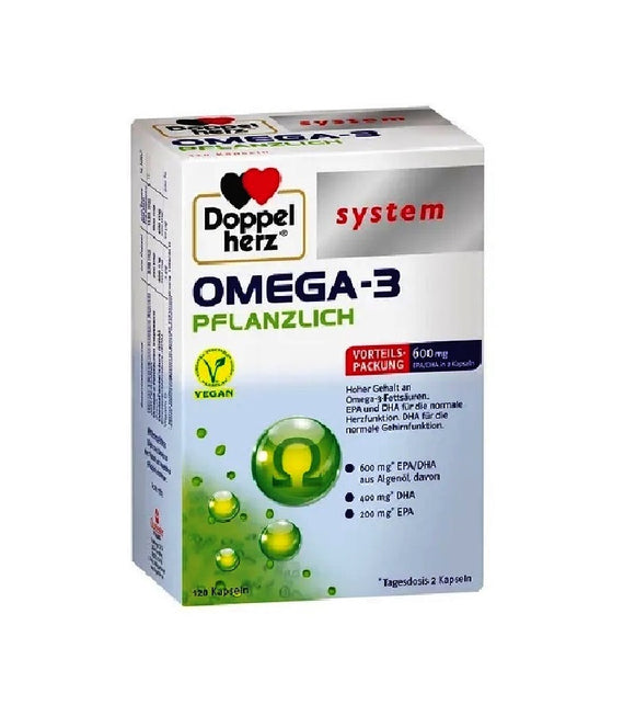 Doppelherz Omega-3 Plant-based Capsules System - 120 Pcs