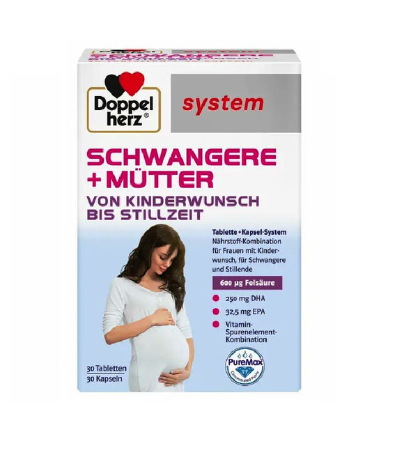 Doppelherz® System Pregnant Women + Mother Capsules - 60 Pcs