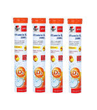 4xPack Doppelherz Vitamin D3 2000 IU Effervescent Tablets - 60 Pcs