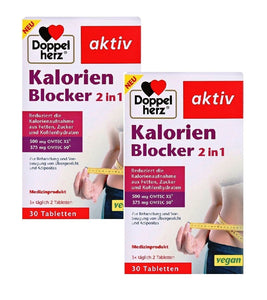2xPack Doppelherz® Calorie Blocker 2in1 Tablets - 60 Pcs