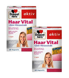 2xPack DoppelHerz Hair Vital + Zinc + Millet Extract Capsules - 120 Pcs