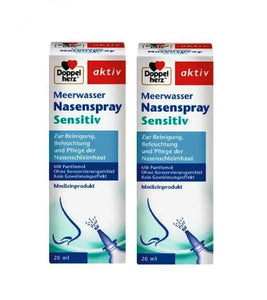 2xPack Doppelherz Sea Water Nasal Spray with Panthenol - 40 ml