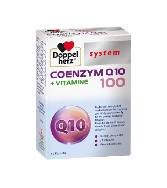 Doppelherz® Coenzyme Q10 100+Vitamins System Capsules - 60 Pcs