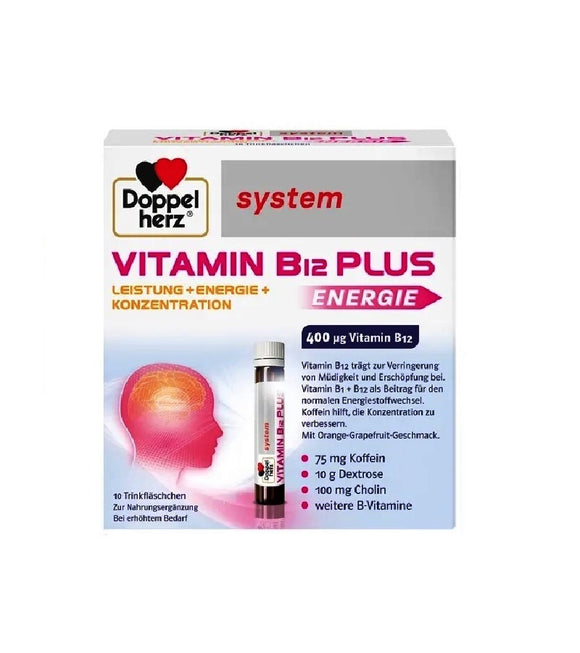Doppelherz® System Vitamin B12 PLUS Energy Drinking Ampoules - 250 ml