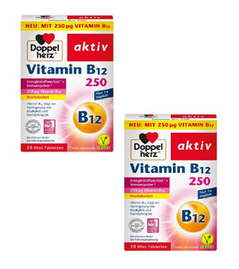 2xPack Doppelherz Active Vitamin B12 250 - 60 Tablets