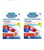 2xPacks Dr. Beckmann Fabric Color Preserve+Paint & Dirt Wipes - 44 pieces