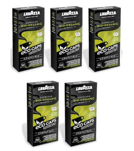 5xPack Lavazza Eco Espresso Bio-Organic Nespresso Compatible - 50 Capsules