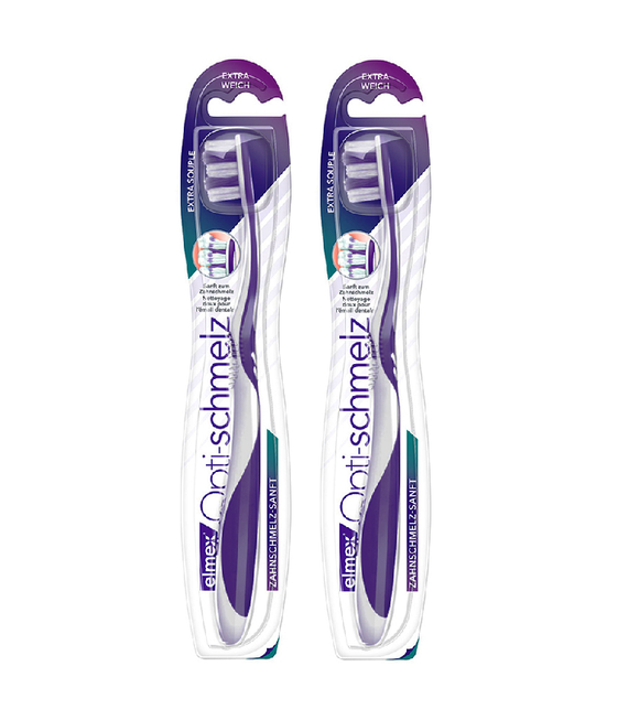 2xPack ELMEX Opti-enamel Toothbrush