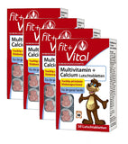 4xPack Fit+Vital Multivitamin + Calcium Lozenges For Entire Family - 120 Pcs