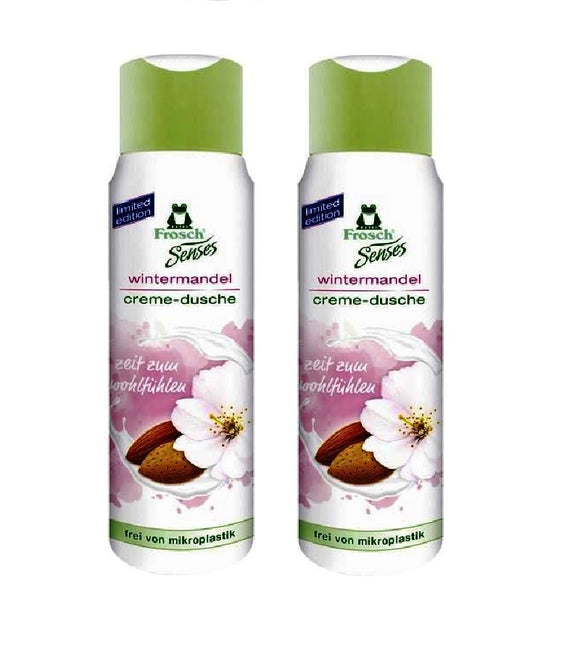 2xPack Frosch Senses Shower Gel: Winter Almond Cream - 600 ml