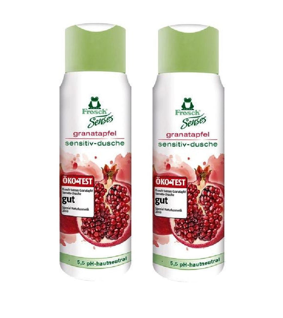 2xPack Frosch Senses Shower Gel: Pomegranate Sensitive - 600 ml