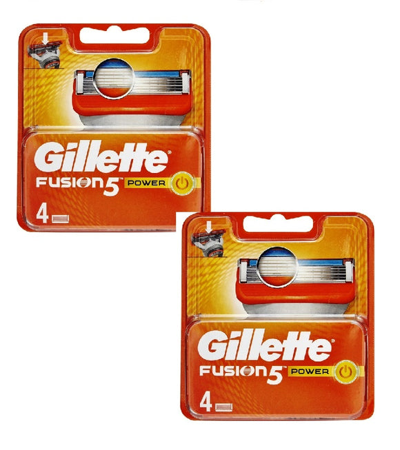 2xPack Gillette Fusion Power Replacement Blades  8 Cartrdiges