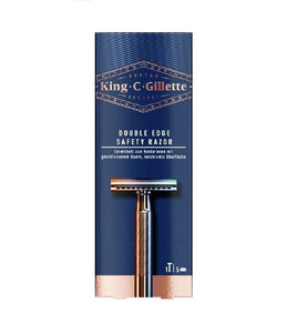 King C. Gillette Safety Razor + 5 Platinum-coated Razor Blades