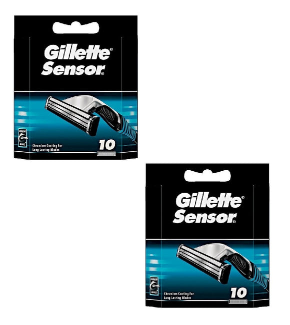 2xPack Gillette Sensor Replacement blades, Pack of 10x2