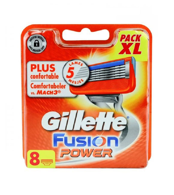 Gillette Fusion Power Plus Comfortable Replacement Cartridges 8-pack