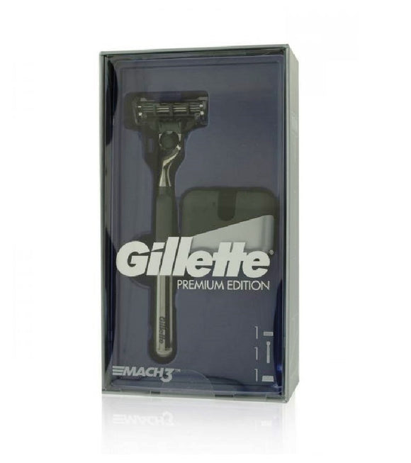 Gillette Mach3 Chorme Shaver with Holder - Premium Edition