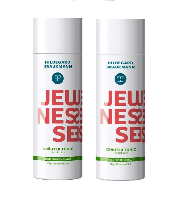 2xPack Hildegard Braukmann Jeunesse Herbal Skin Cleansing Tonic - 400 ml