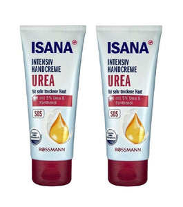 2xPack ISANA Urea Intensive Hand Cream for Very Dry Skin  100 ml each