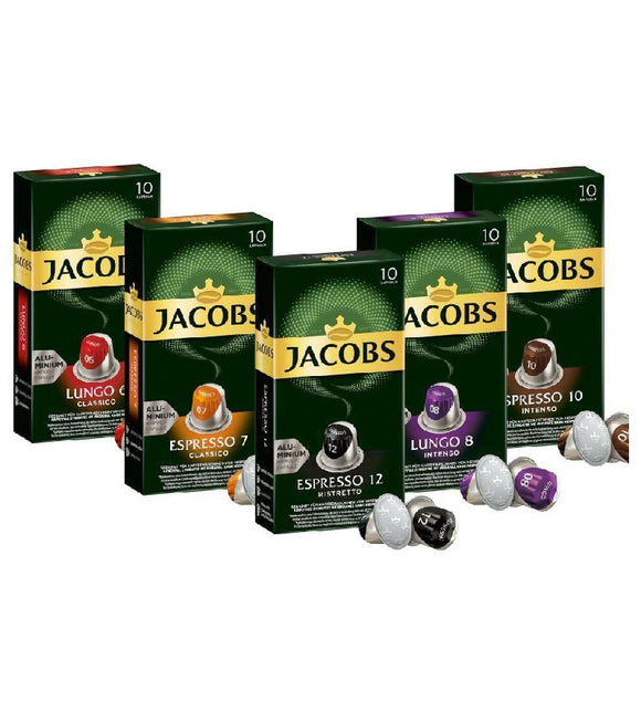 JACOBS Espresso Coffe Capsules NESPRESSO Compatible - 50 Capsules