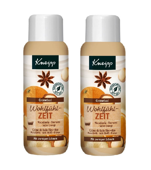 2xPack Kneipp 'Feel-Good-Time Cream Bath - 800 ml