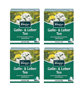4xPack Kneipp Gallbladder and Liver Treatment Tea - 40 Bags