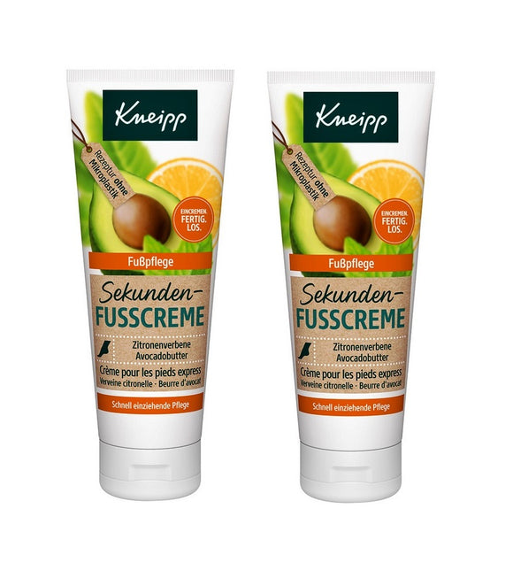2xPack Kneipp Seconds Foot Cream - 75 ml each