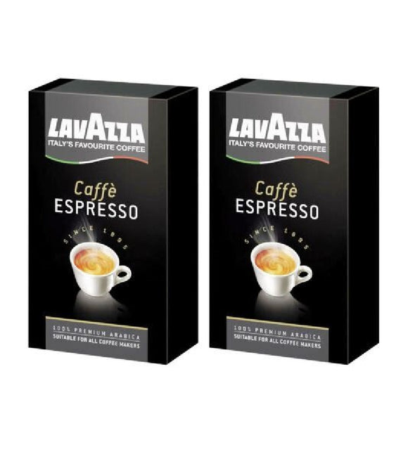 2xPack LAVAZZA Caffè Espresso 100% ARABICA Ground Coffee - 500 g