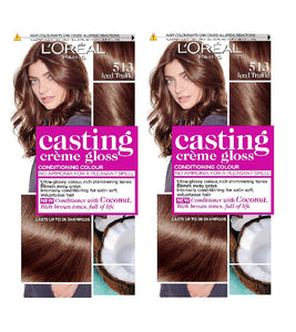 2xPack L'Oréal Paris Casting Crème Gloss Hair Color - 22 Varieties (513-8304)